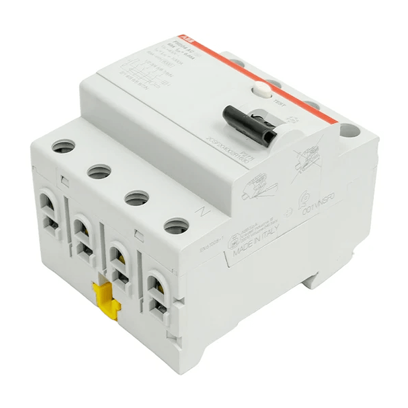 เบรคเกอร์กันไฟดูด 63 แอมป์ 4 โพล ABB RCCB FH204 AC-63/0.03 (Type AC)